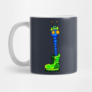 roller skater worm Mug